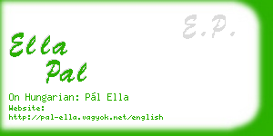 ella pal business card